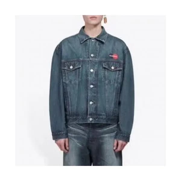 [발렌시아가]Balenciaga 2019 Mens Logo Casual Denim Jack… - 1
