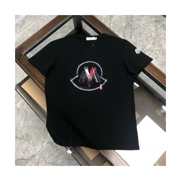 [매장판]Moncler 2020 Mens Logo Silket Crew-neck Short… - 1