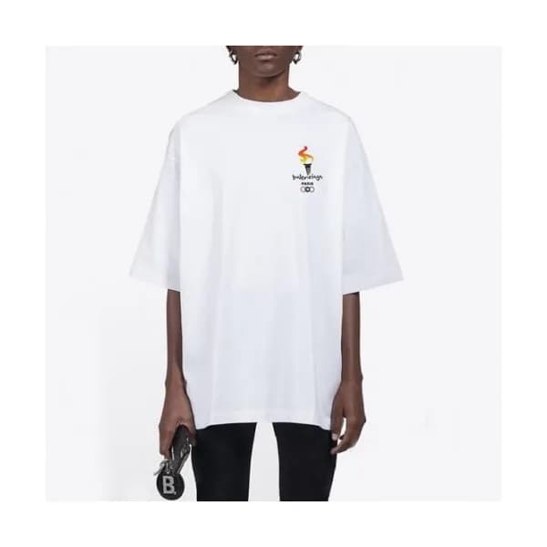 [발렌시아가]Balenciaga 2020 Mm/Wm Logo Cotton Short Sle… - 1