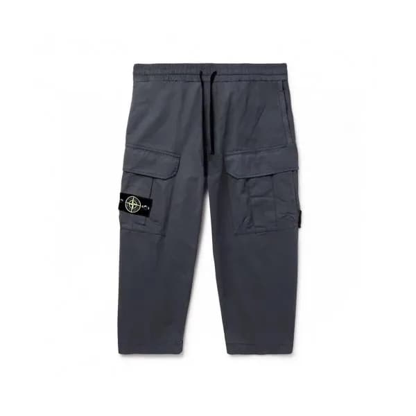 Stone Island 2020 Mens Logo Casual Cotton Pants - … - 1