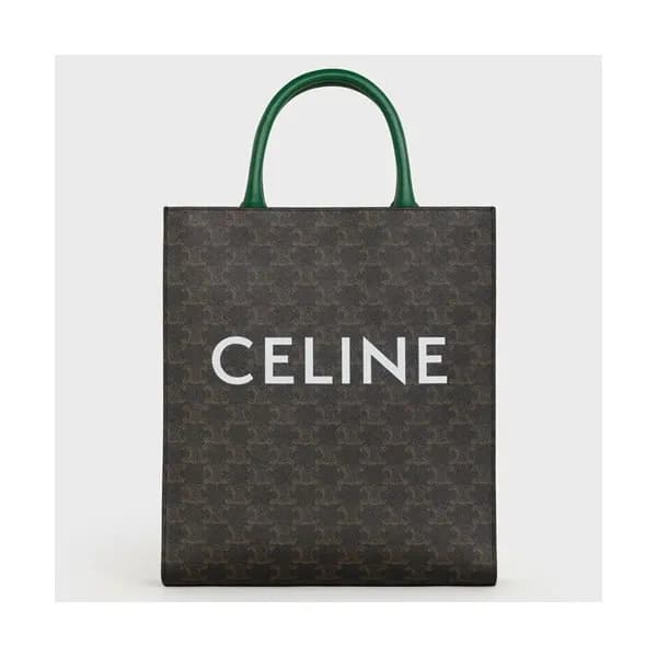 Celine 2020 Vertical Cabas Canvas Tote Shopper Bag… - 1