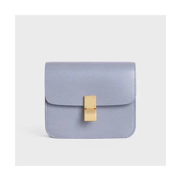 Celine 2020 Leather Classic Box Shoulder Bag,18CM … - 1