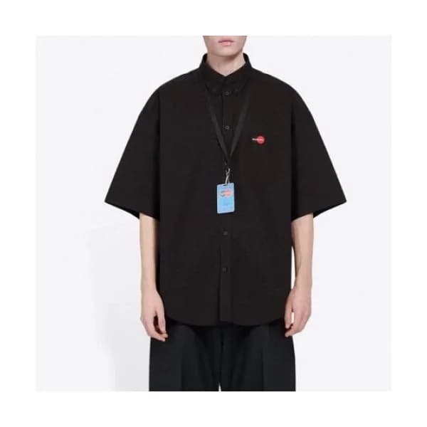 [발렌시아가]Balenciaga 2020 Mens Logo Cotton Short Slee… - 1
