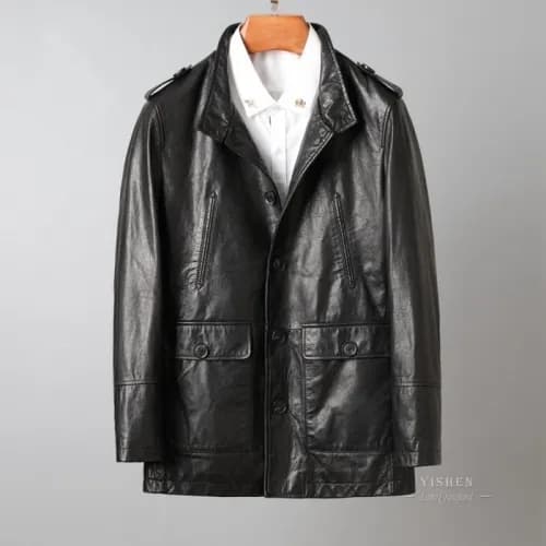 Bally Mens Business Modern Leather Jacket - 발리 202… - 1