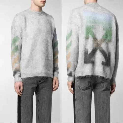 [오프화이트]Off-white 2020 Mm/Wm Brush Mohair Knit Swea… - 1