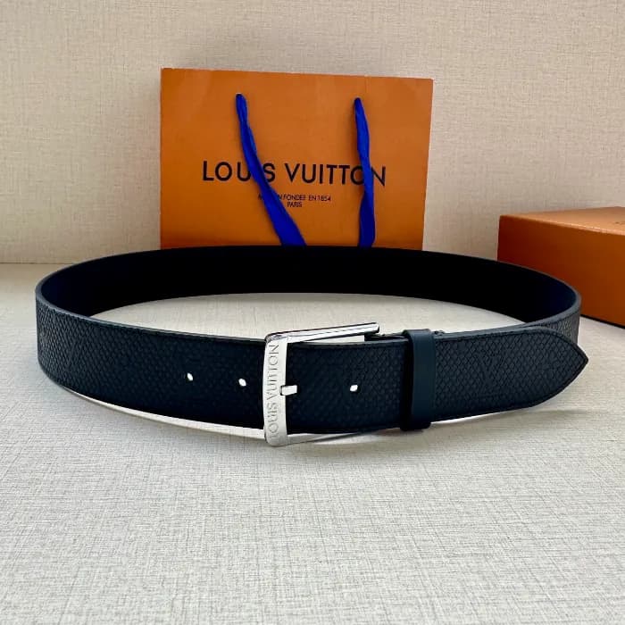 Louis Vuitton 2021 Men's Leather Belt,3.5cm - … - 1