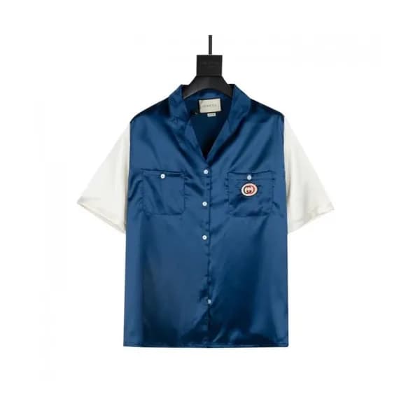 Gucci Mm/Wm Logo Short Sleeved Tshirts Blue - 구찌 … - 1