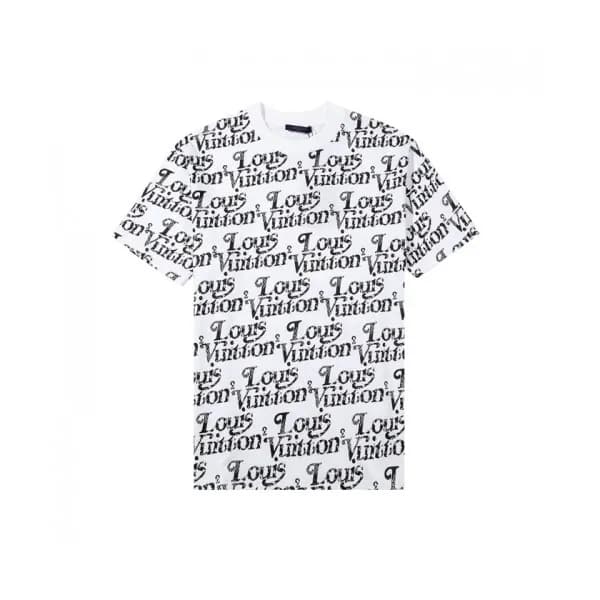 Louis vuitton Mm/Wm Logo Short Sleeved Tshirts Wh… - 1