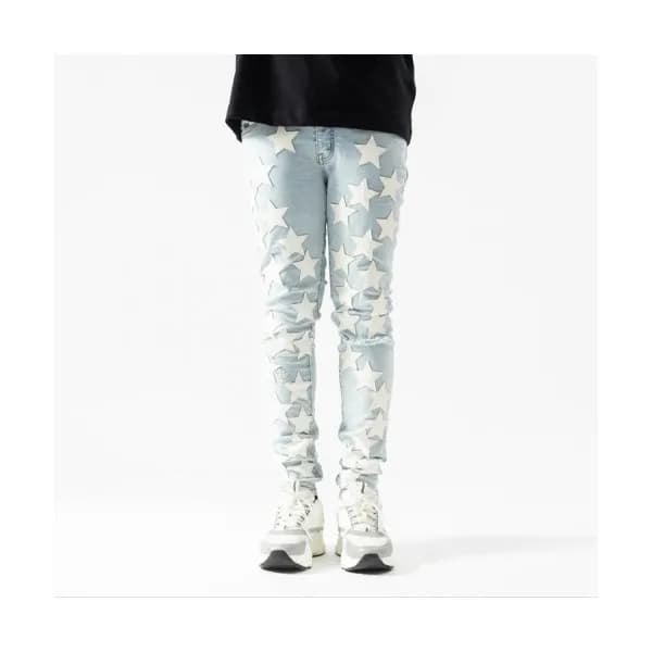 Amiri Mens Trendy Denim Pants Blue - 아미리 2021 남성 … - 1