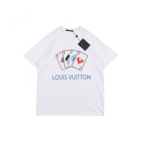 Louis vuitton Mm/Wm Logo Short Sleeved Tshirts Wh… - 1