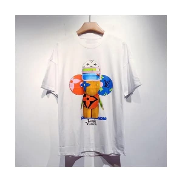 Louis vuitton Mm/Wm Logo Short Sleeved Tshirts Wh… - 1