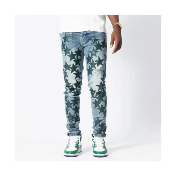 Amiri Mens Trendy Denim Pants Blue - 아미리 2021 남성 … - 1