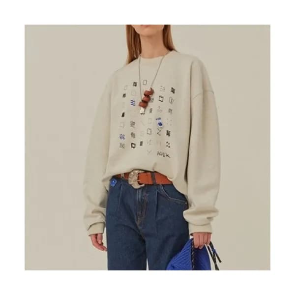 ADER Womens Minimal Cotton Tshirts Ivory - ADER 2… - 1