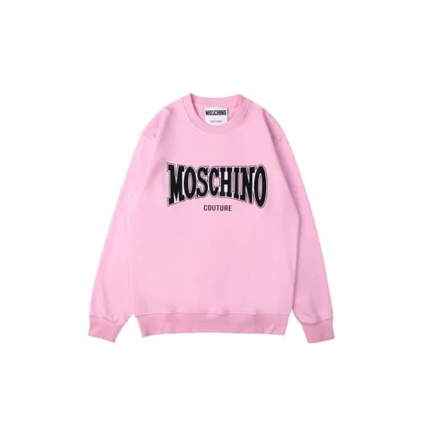 Moschino Mm/Wm Crew-neck Cotton Tshirts Pink - 모스… - 1