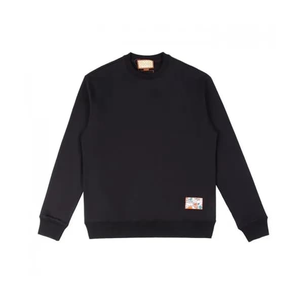 Gucci Mm/Wm Logo Crew-neck Cotton Tshirts Black … - 1