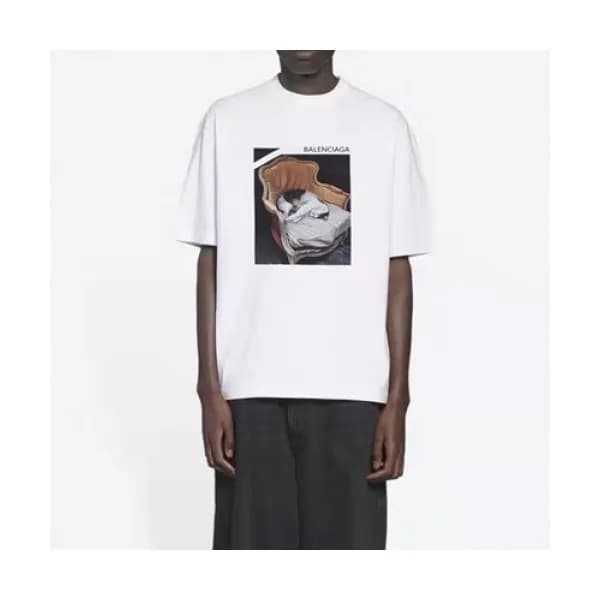 Balenciaga Mm/Wm Logo Cotton Short Sleeved Tshirt… - 1