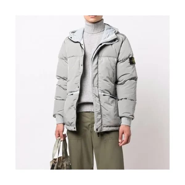 Stone Island Mens Casual Duck-down Padding Gray -… - 1