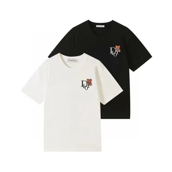 디올 남성 크루넥 블랙 반팔티 - Mens Black Tshirts - dio01700x - 1