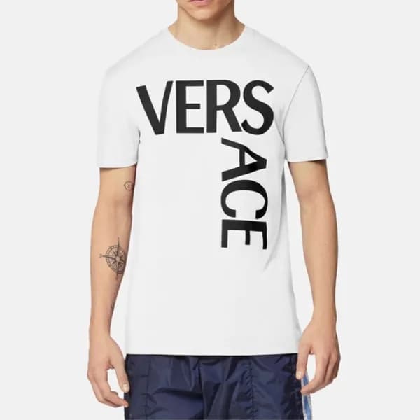 베르사체 남성 화이트 크루넥 반팔티 - Mens White Tshirts - ver0892… - 1