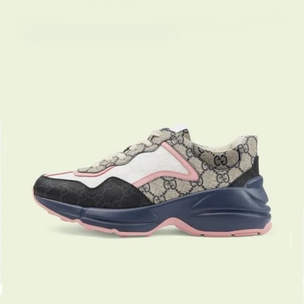 구찌 남/녀 트렌디 핑크 라이톤 - Unisex Pink Sneakers - guc0477… - 1