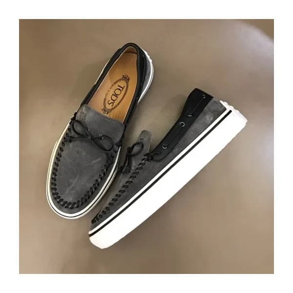 토즈 남성 리본 그레이 로퍼 - Mens Gray Loafer - toz0267x - 1