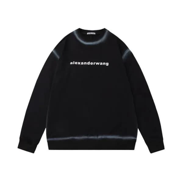 알렉산더왕 남성 모던 블랙 맨투맨 - Mens Black Tshirts - alx0205x - 1
