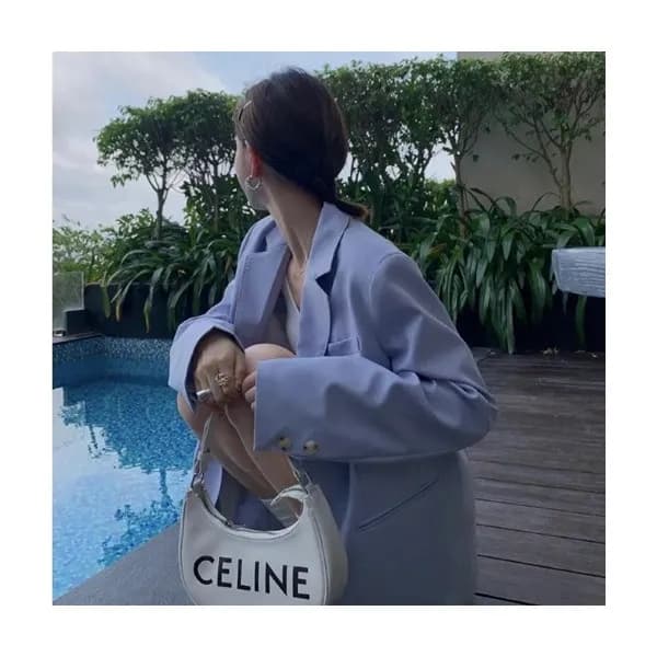 셀린느 여성 화이트 호보백 - Womens White Hobo Bag - cel0477x - 1