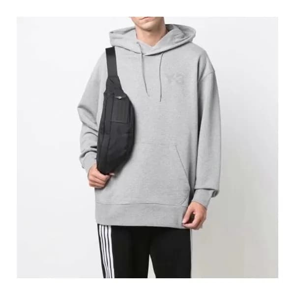 요지야마모토 남성 캐쥬얼 그레이 후드티 - Y3 Mens Gray Hoodie - y3/0…