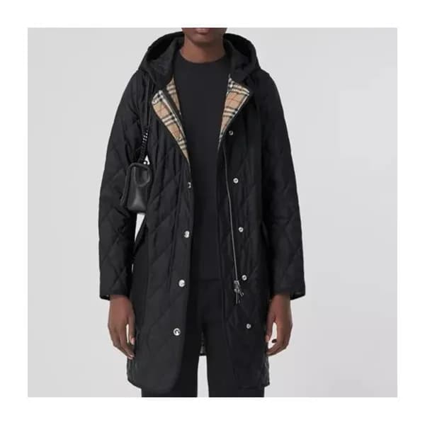 버버리 여성 블랙 다운 코트 - Burberry Womens Black Coats - bu… - 1