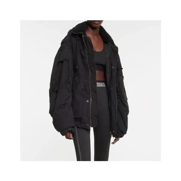 발렌시아가 남/녀 블랙 다운 자켓 - Balenciaga Unisex Black Jacke… - 1