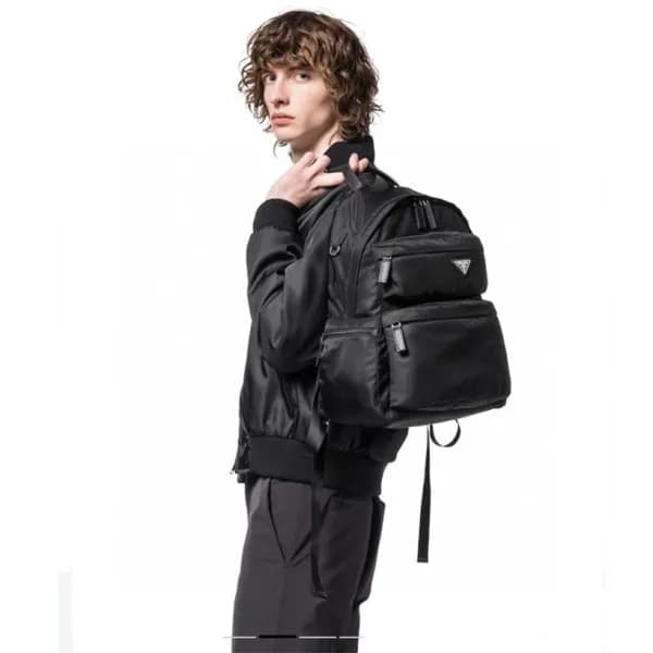 프라다 남성 블랙 백팩 - Prada Mens Black Back Pack - pr156x - 1