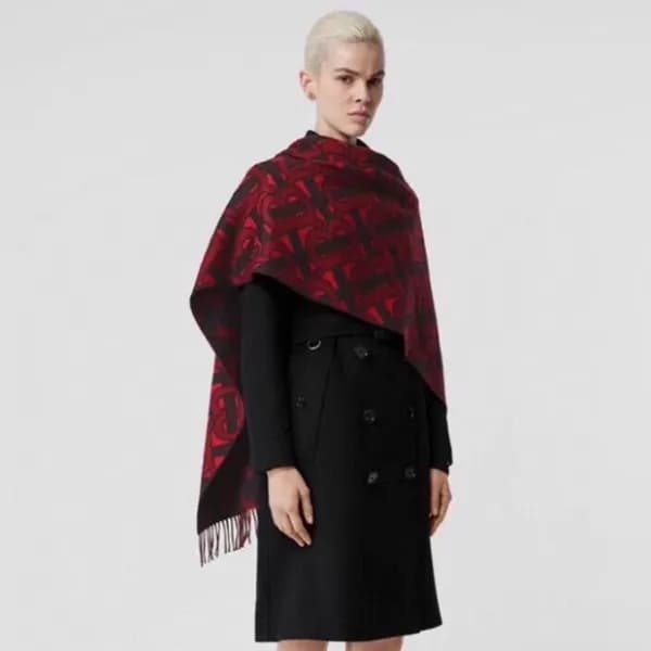버버리 여성 레드 머플러 - Burberry Womens Red Muffler - bu44… - 1