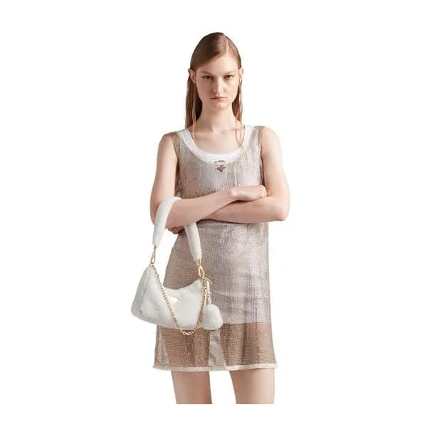 프라다 여성 화이트 호보백 - Prada Womens White Shoulder Bag -… - 1