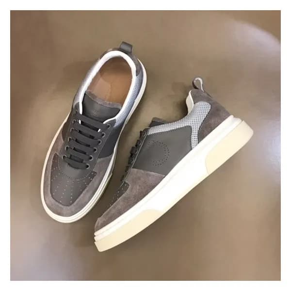 페라가모 남성 그레이 스니커즈 - Ferragamo Mens Gray Sneakers - … - 1