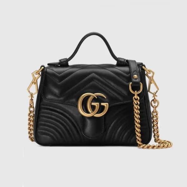 구찌 여성 블랙 마몬트백 - Gucci Womens Black Marmont Bag - g… - 1