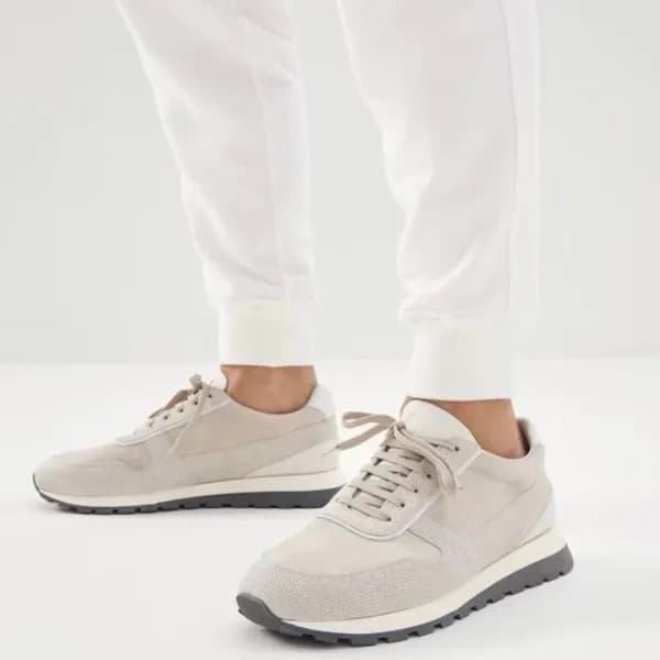 브루넬로쿠치넬리 남성 그레이 스니커즈 - Brunello Cucinelli Mens Gra… - 1
