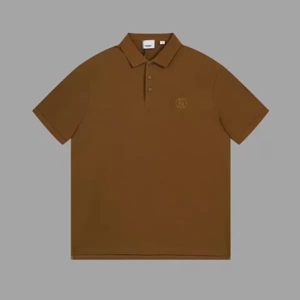 버버리 남성 카키 크루넥 반팔티 - Burberry Mens Khaki Short Slee… - 1