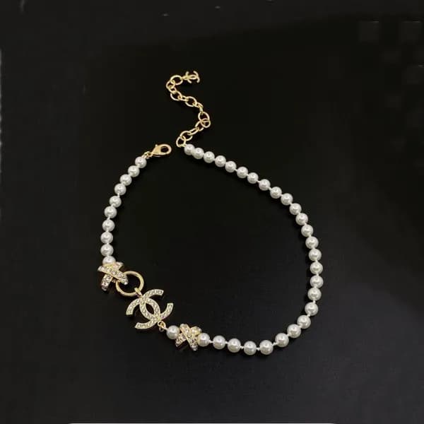 샤넬 여성 진주 목걸이 - Chanel Womens Gold Necklace - acc27… - 1