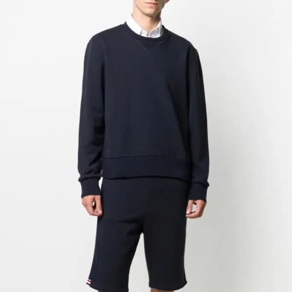 톰브라운 남성 네이비 반바지 - Thom Browne Mens Navy Half-pants… - 1