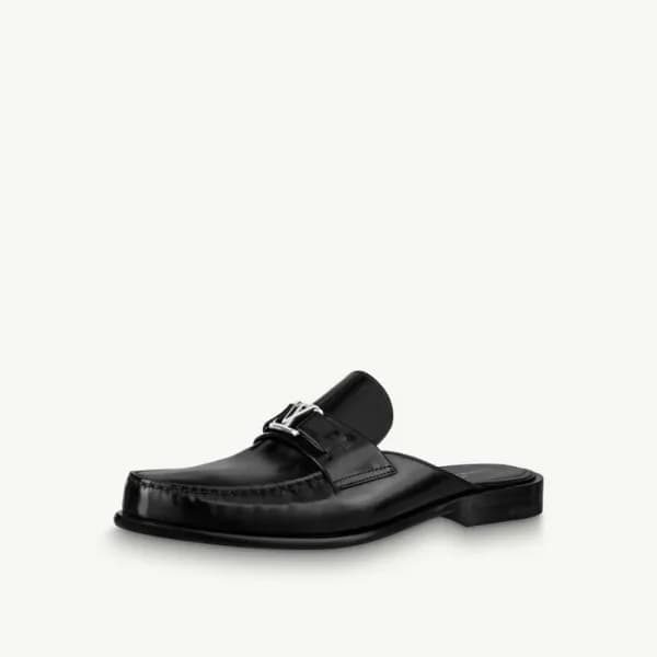 루이비통 남성 블랙 블로퍼 - Louis vuitton Mens Black Bloafer … - 1