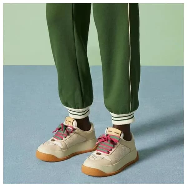 구찌 여성 GG 아이보리 스니커즈 - Gucci Womens Ivory Sneakers- … - 1