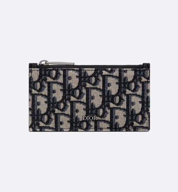 디올 남성 네이비 지피 카드 지갑 - Dior Mens Navy Card Wallets -… - 1