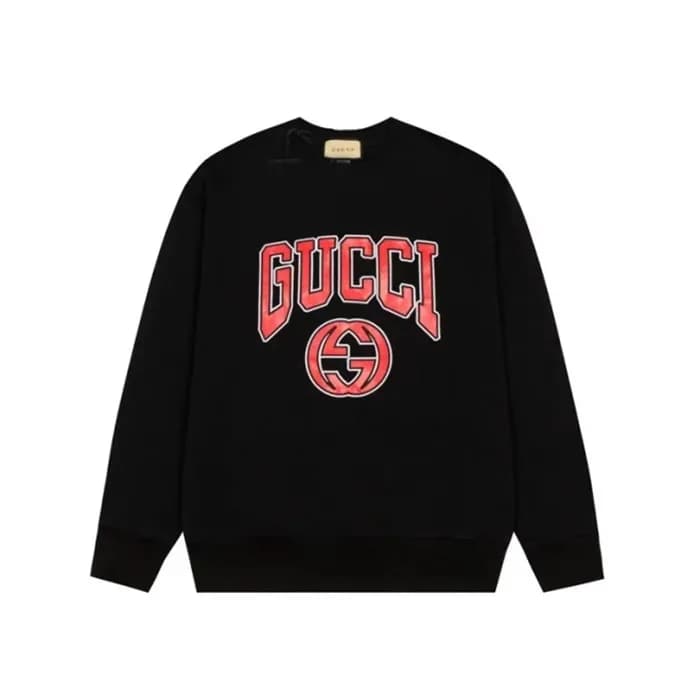 구찌 남성 베이직 블랙 맨투맨 - Gucci Mens Black Tshirts - gu11… - 1