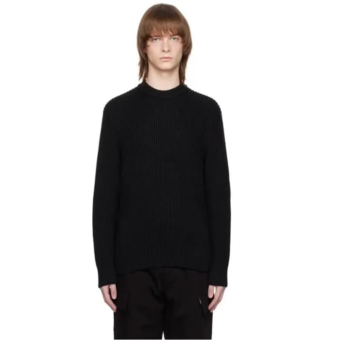 에르메네질도 제냐 남성 블랙 니트- Ermenegildo Zegna Mens Black … - 1