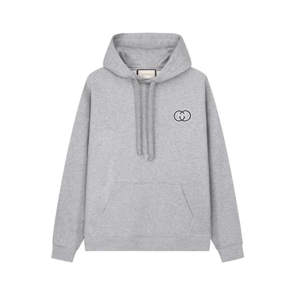 구찌 남성 그레이 후드티 - Gucci Mens Gray Hoodie - guc153x - 1