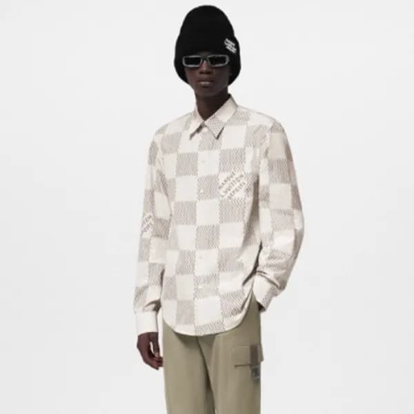 루이비통 남성 그레이 셔츠 - Louis vuitton Mens Gray Shirts - … - 1