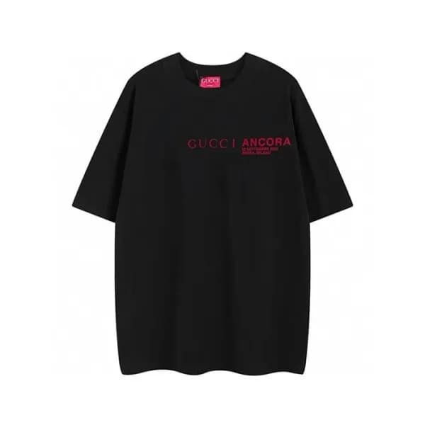 구찌 남성 블랙 반팔 티셔츠 - Gucci Mens Black Tshirts - guc62… - 1