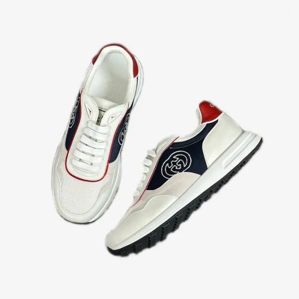 구찌 남성 네이비 스니커즈 - Gucci Mens Navy Sneakers - gus850… - 1