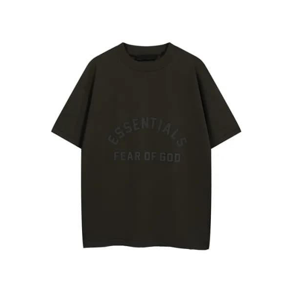 피어오브갓 남성 카키 반팔 티셔츠 - Fear of god Mens Khaki Tshirt… - 1