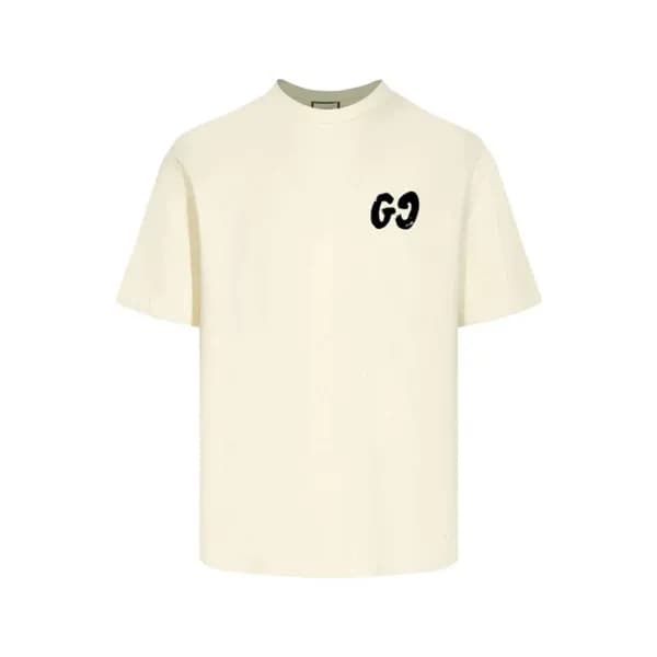 구찌 남성 아이보리 반팔 티셔츠 - Gucci Mens Ivory Tshirts - guc… - 1
